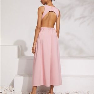 Pink dress with cut outs